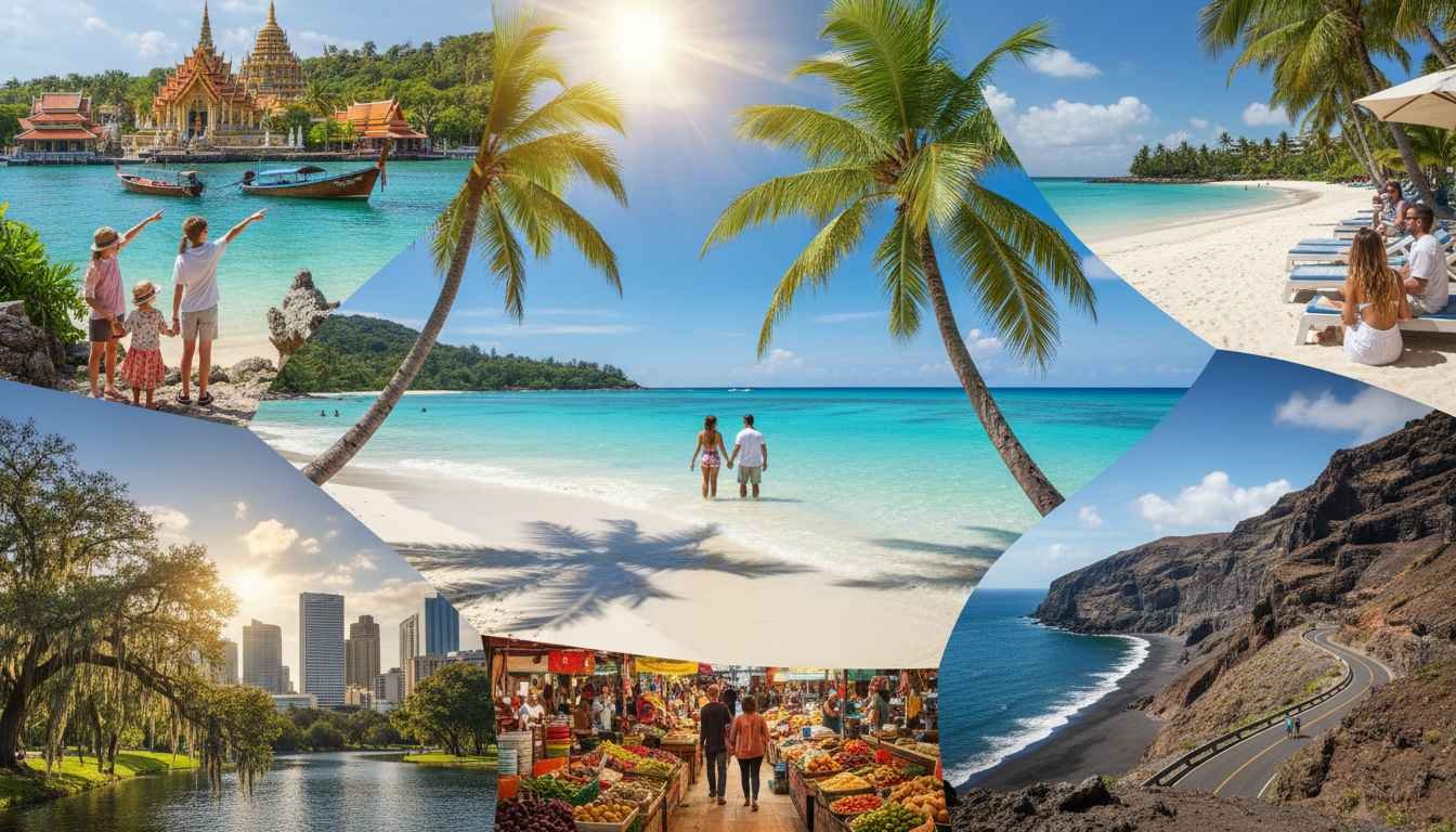warm places to visit in the winter for comfortable and sunny climates